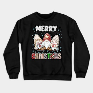 Merry Christmas Gnome Family Funny Xmas Tree Women Men Kids Crewneck Sweatshirt